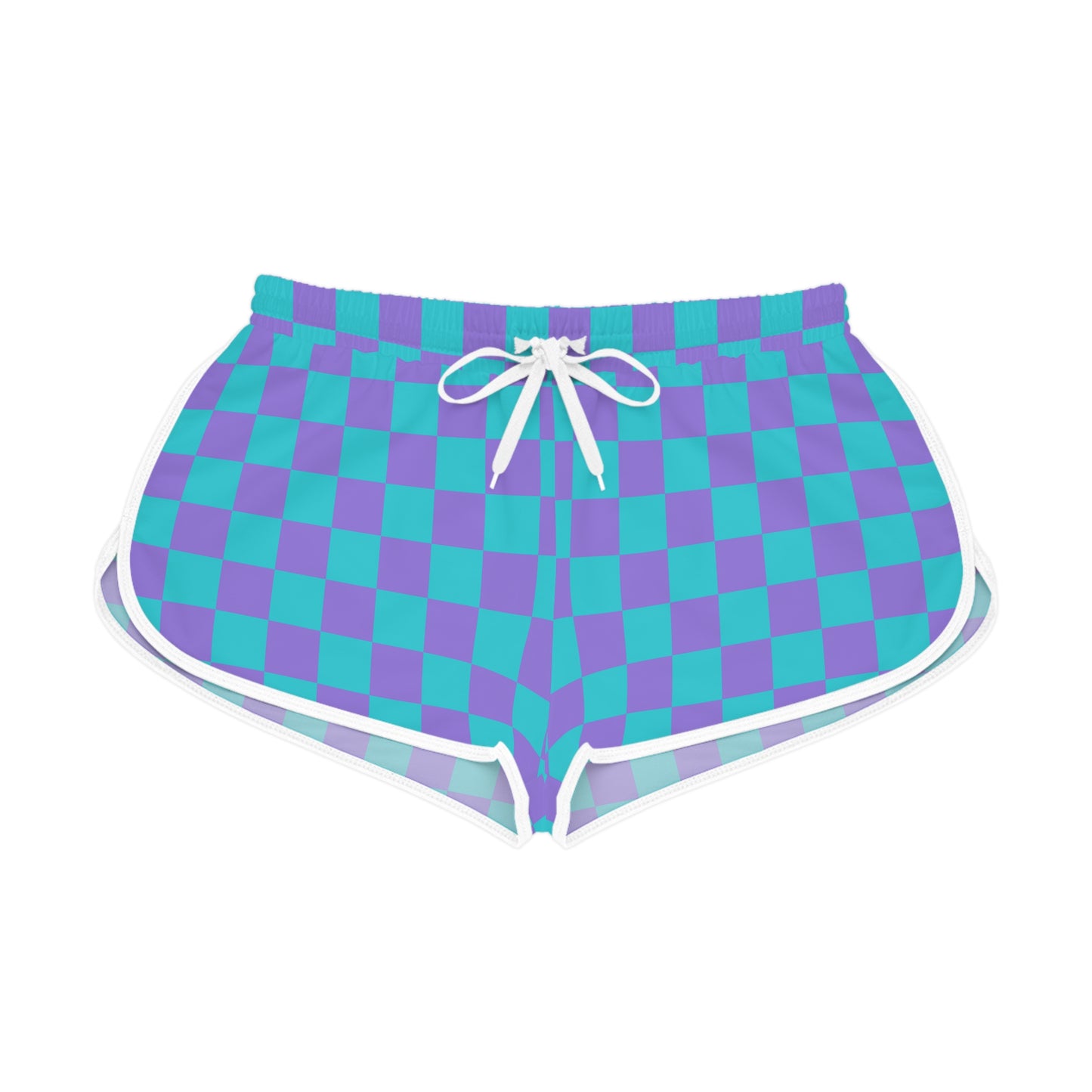 Blue & Purple Chill Checkered Lounge Shorts