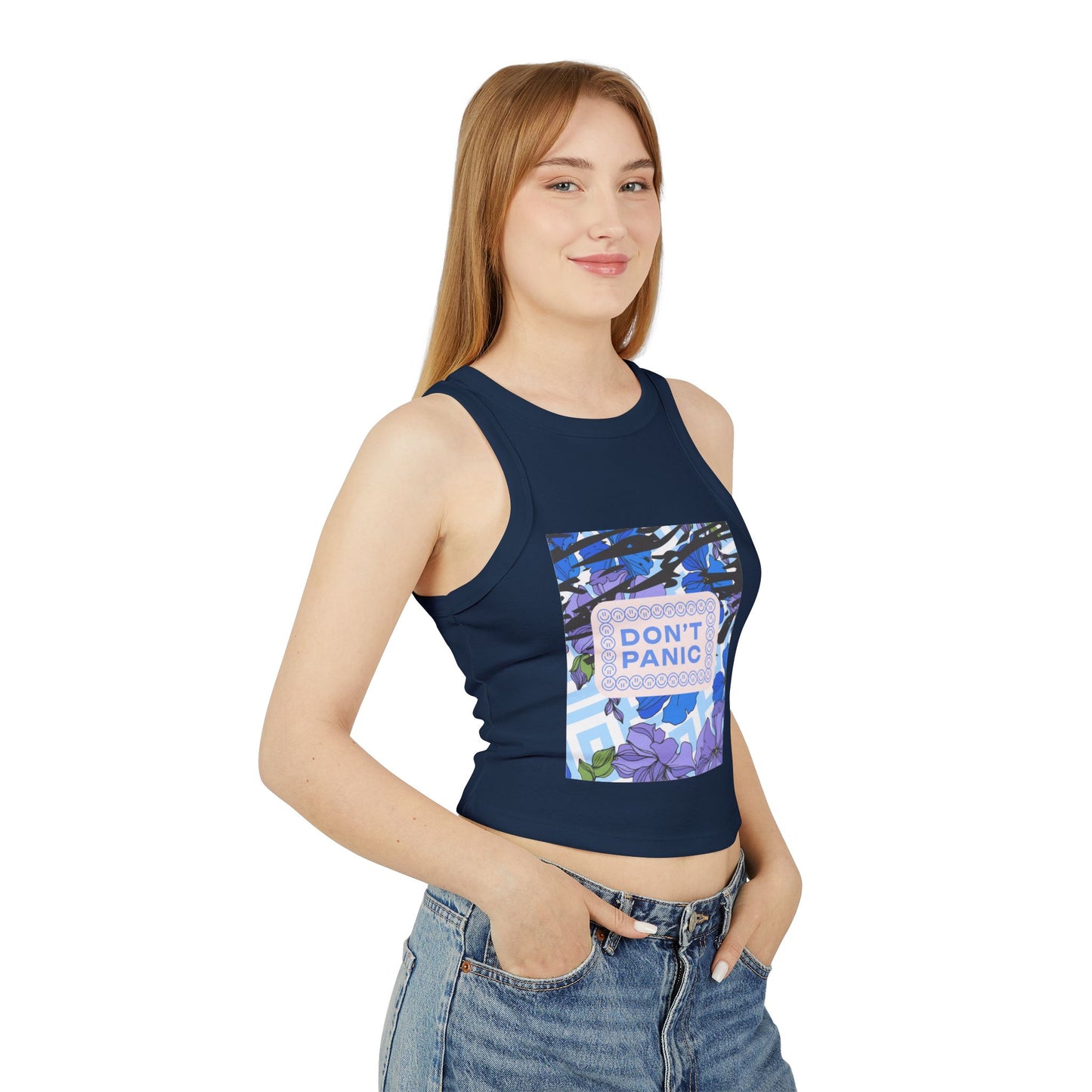 Don't Panic Micro Rib Tank Top