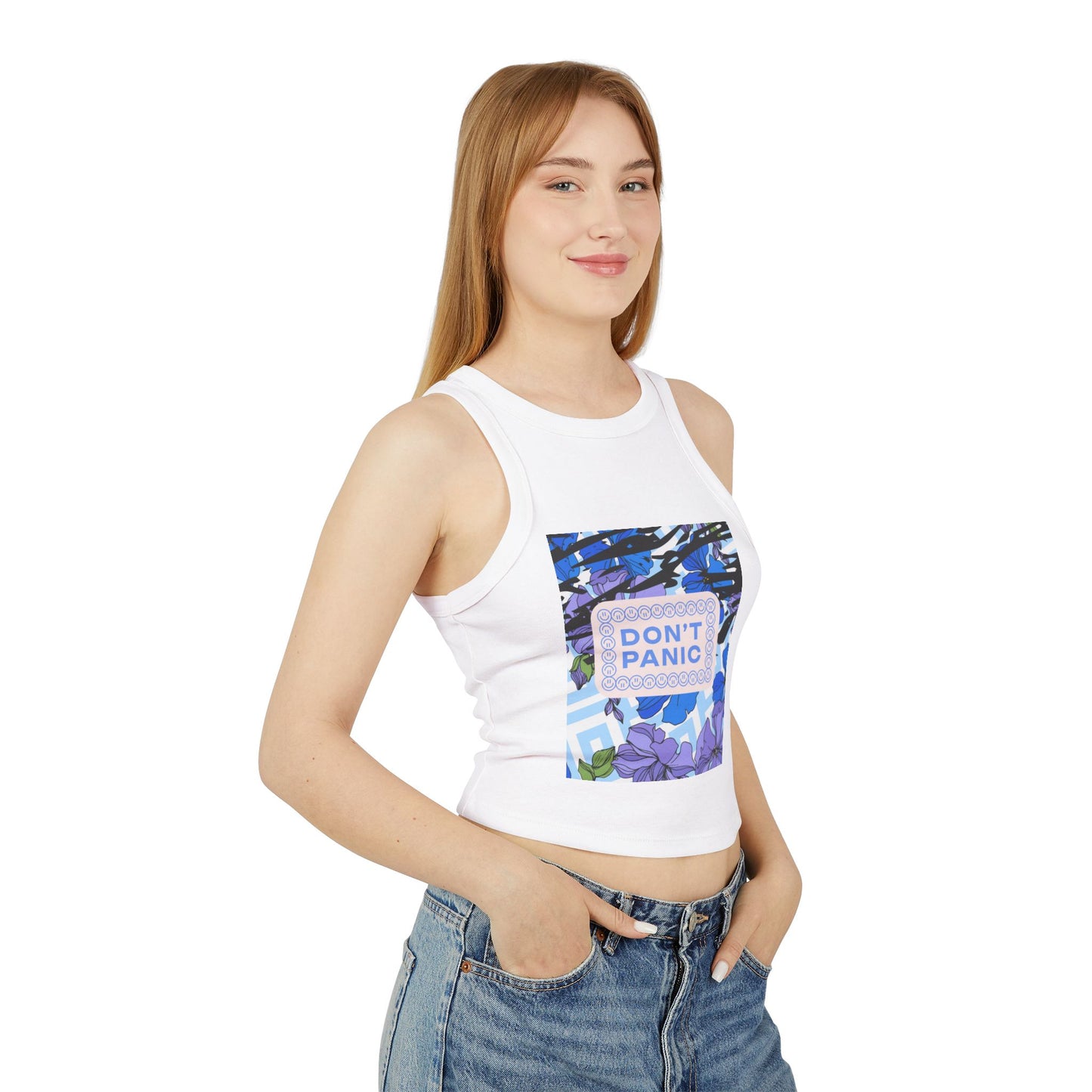 Don't Panic Micro Rib Tank Top