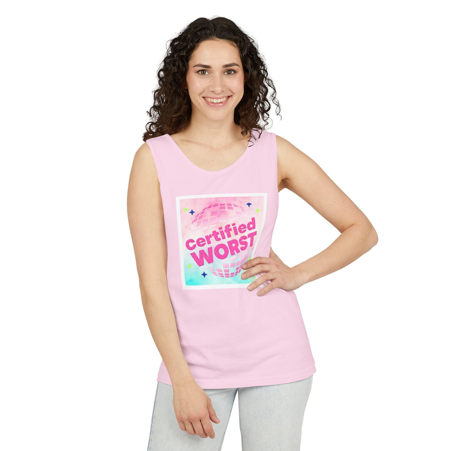 Certified Worst Neon Disco Tank