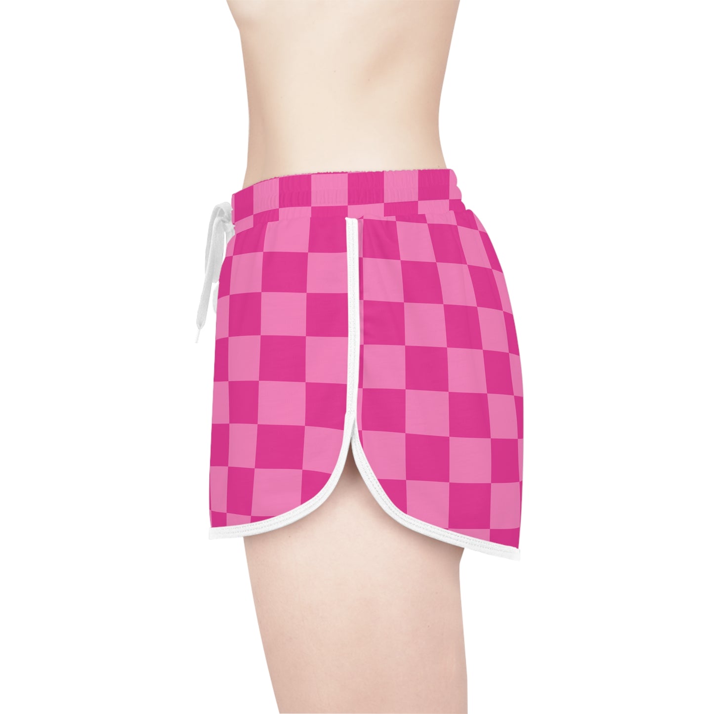 Pink Checkered Chill Lounge Shorts