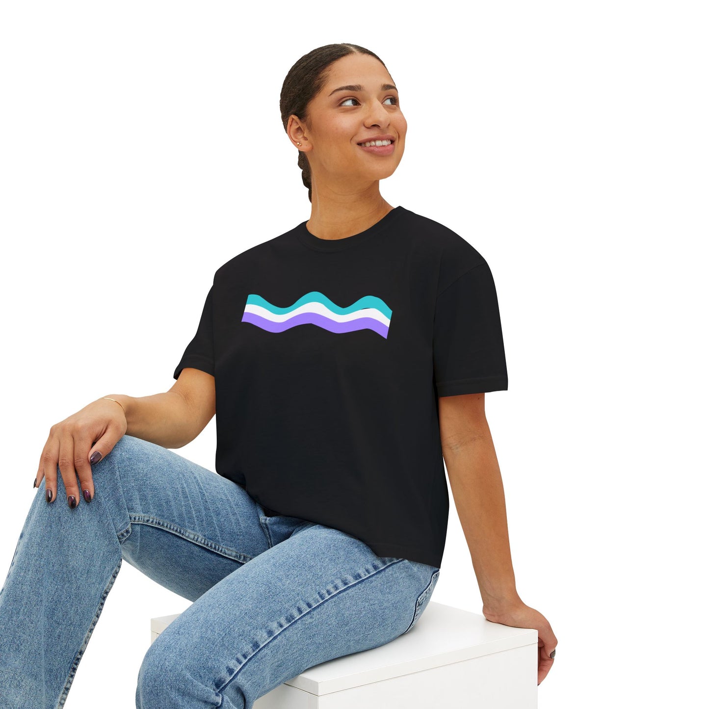 Worst Vibes Cool Retro Boxy Tee
