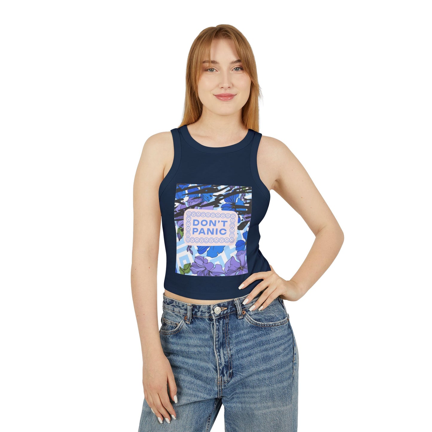 Don't Panic Micro Rib Tank Top