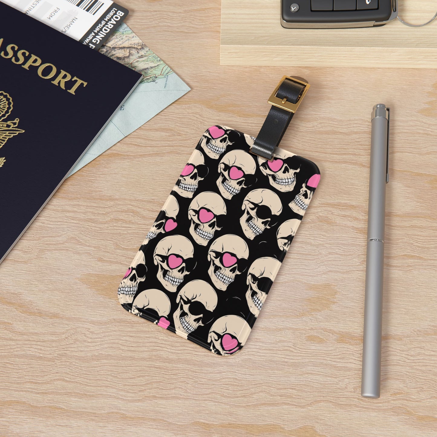 Stylish Skull Luggage Tag