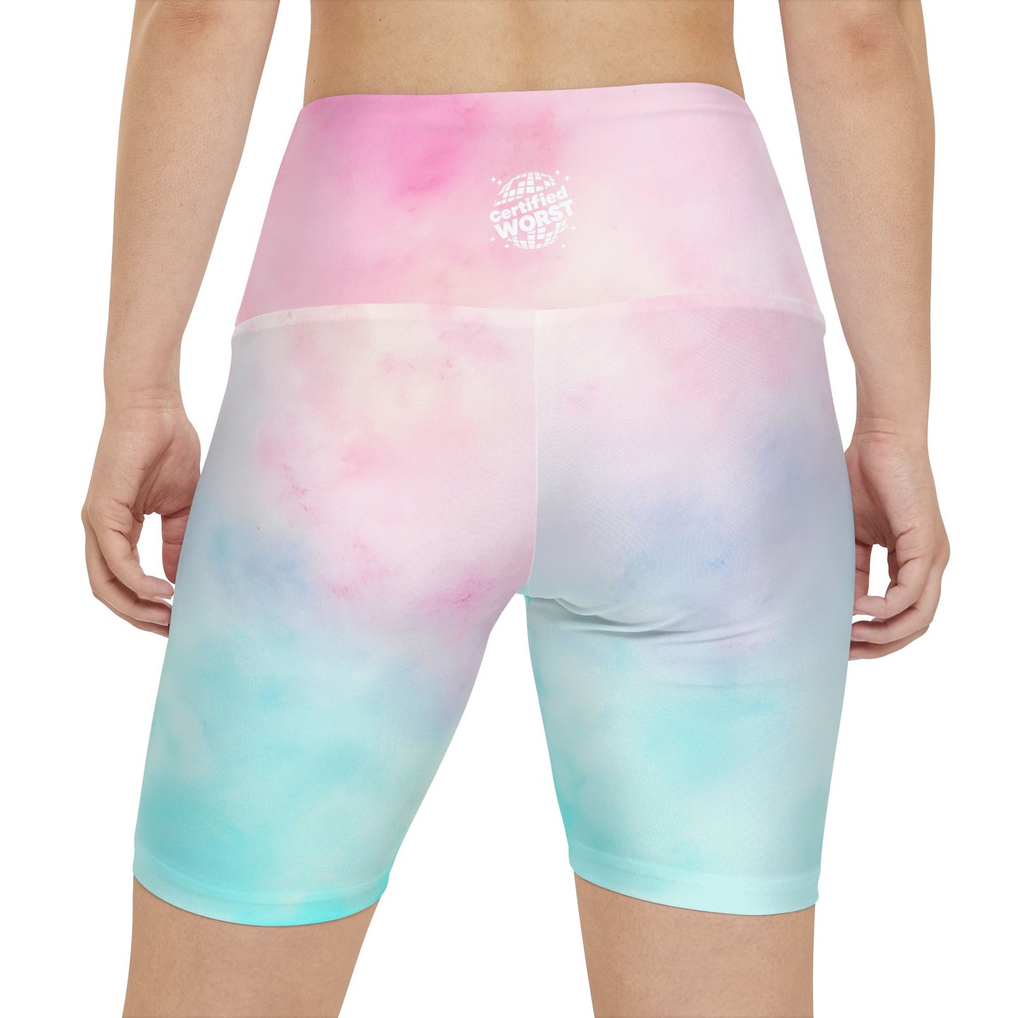Worst Vibes Pastel Ombre Workout Shorts