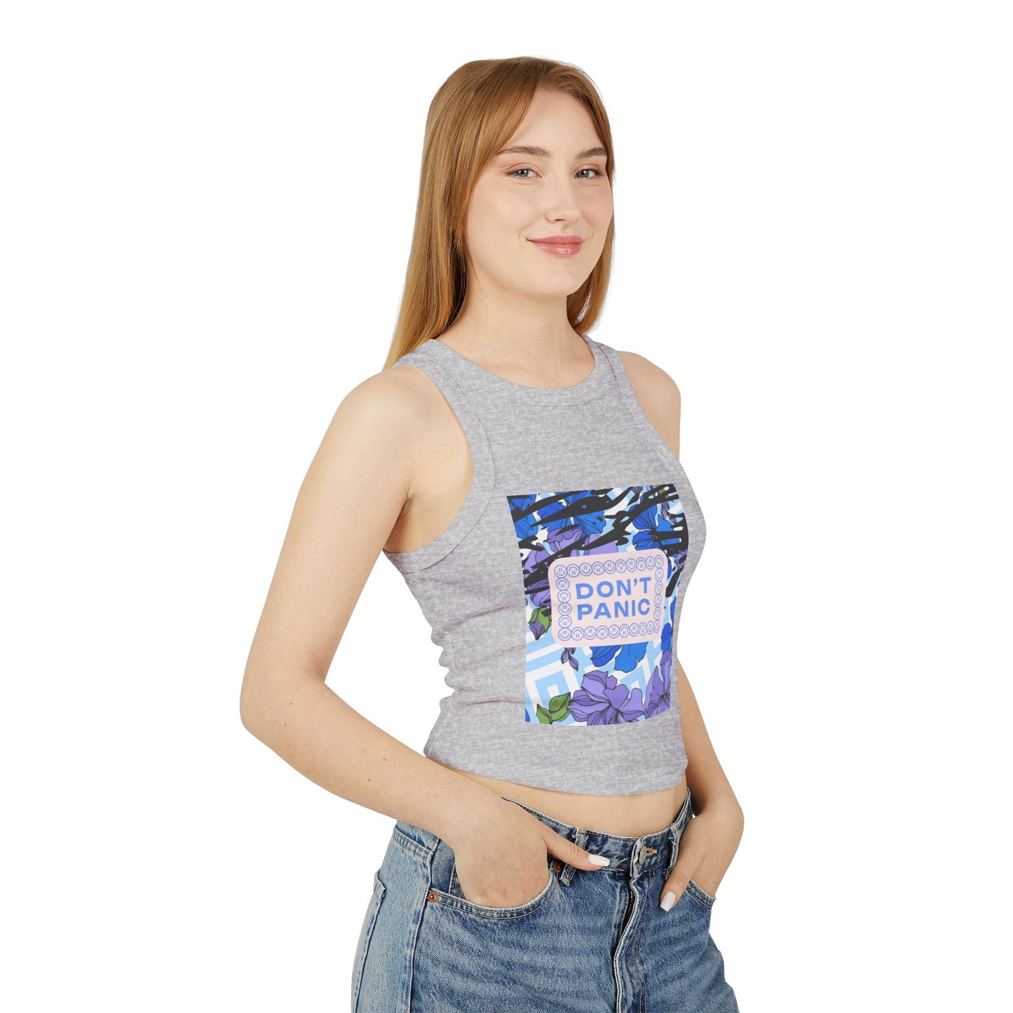 Don't Panic Micro Rib Tank Top