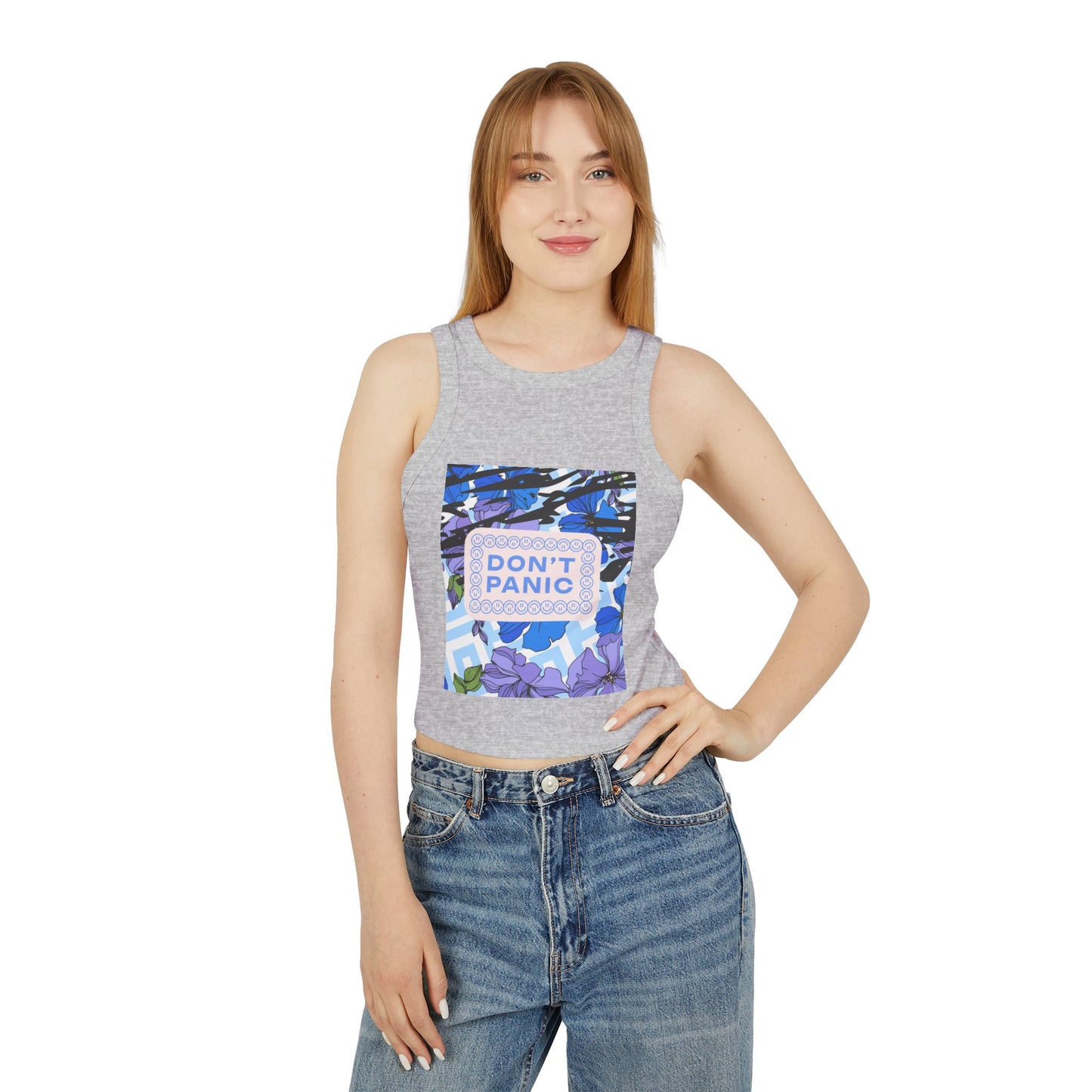 Don't Panic Micro Rib Tank Top