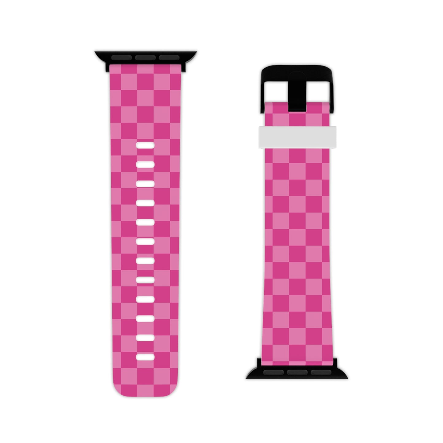 Pink Checkmate Chic Apple Watch Band