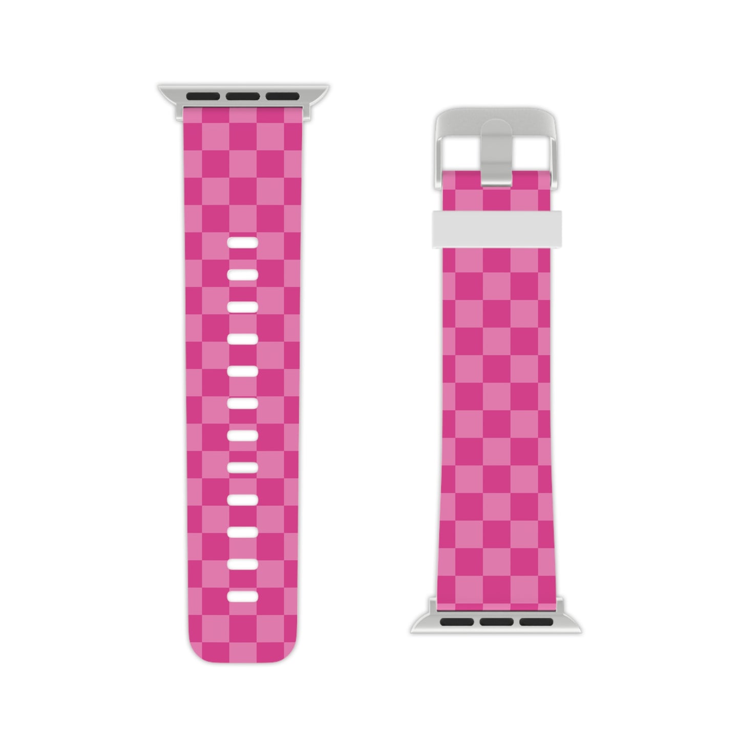 Pink Checkmate Chic Apple Watch Band