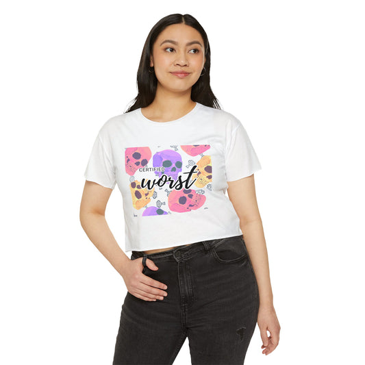 Certified Worst Skull Women's Crop Top
