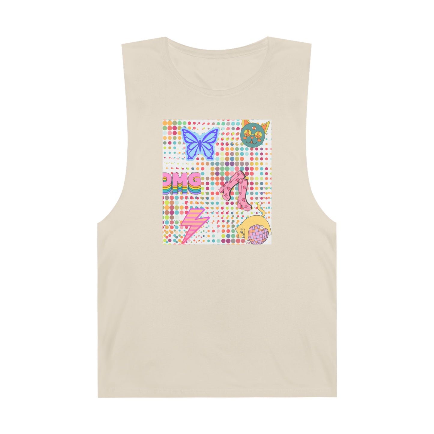 Retro Groove Muscle Tee [Unisex]