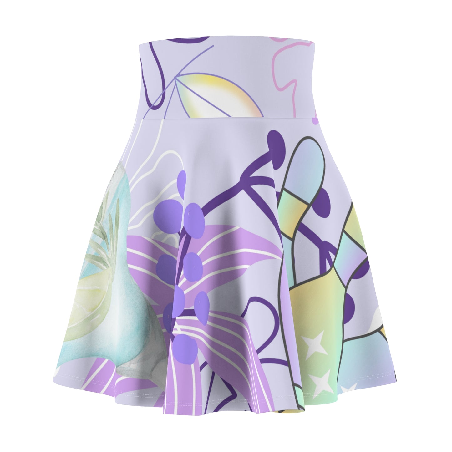 Retro Bowling Night Skater Skirt