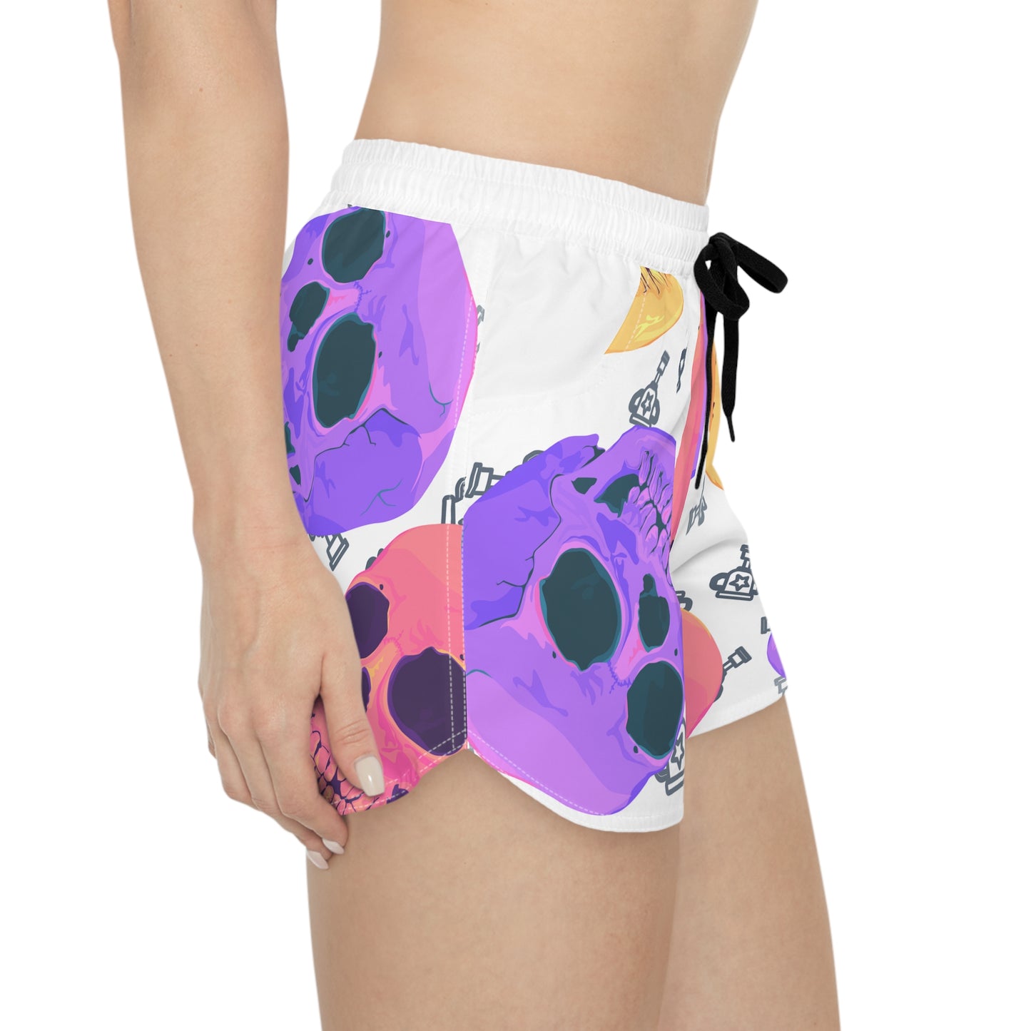 Colorful Chaos Skull Lounge Shorts