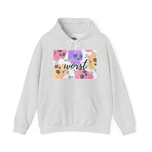 Certified Worst Halloween Skull Hoodie