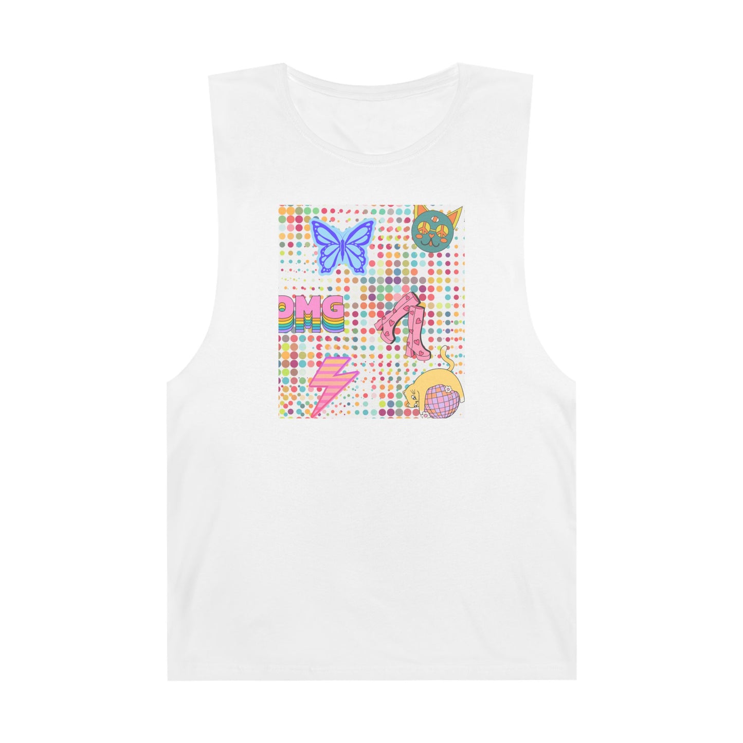 Retro Groove Muscle Tee [Unisex]