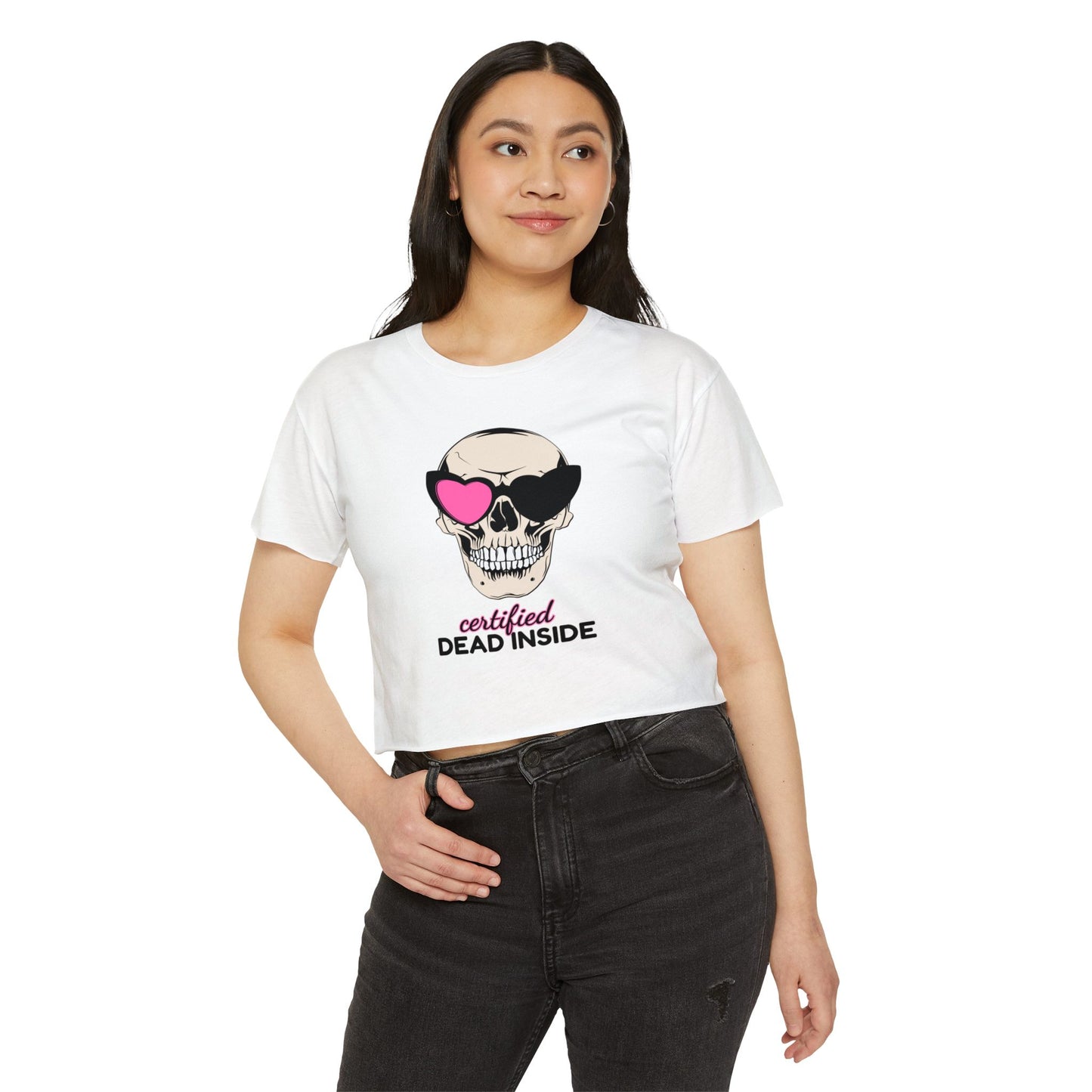Spooky Skull Crop Top