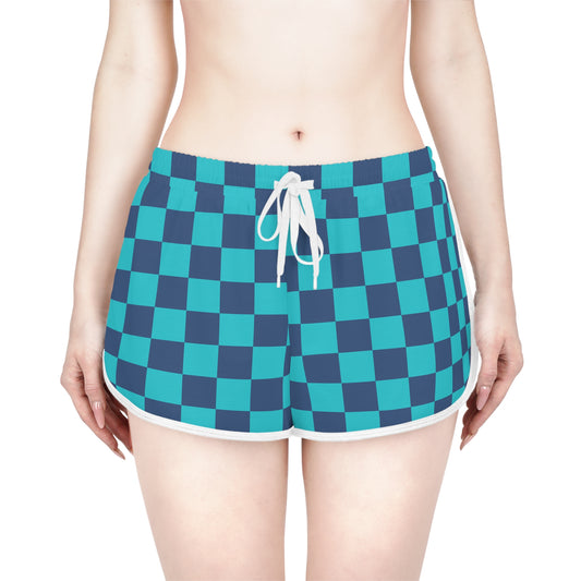 Blue Checkered Chill Lounge Shorts