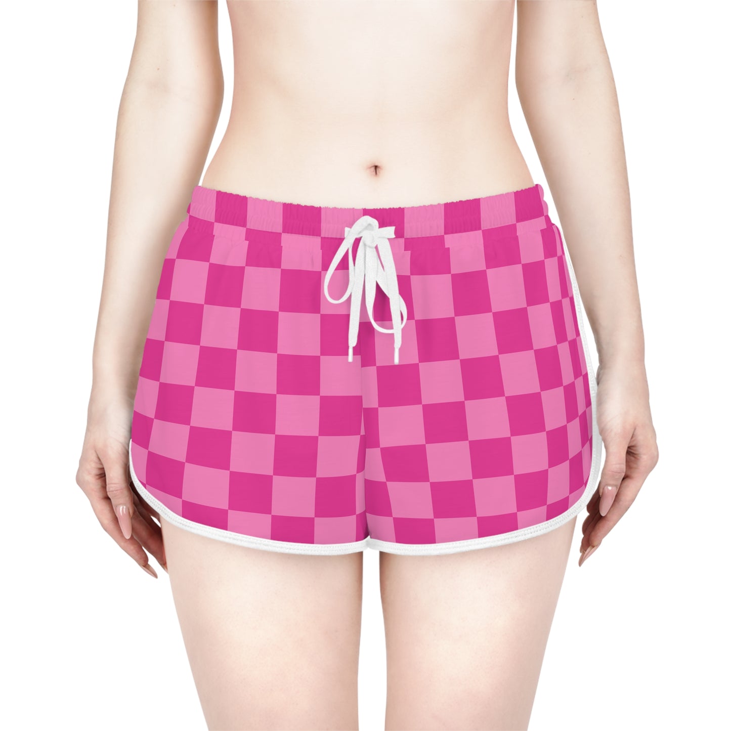Pink Checkered Chill Lounge Shorts