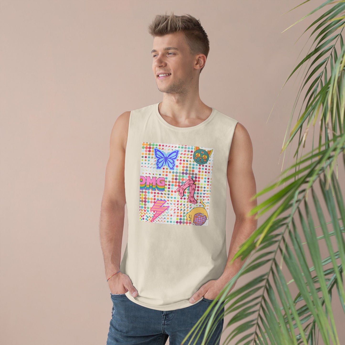 Retro Groove Muscle Tee [Unisex]