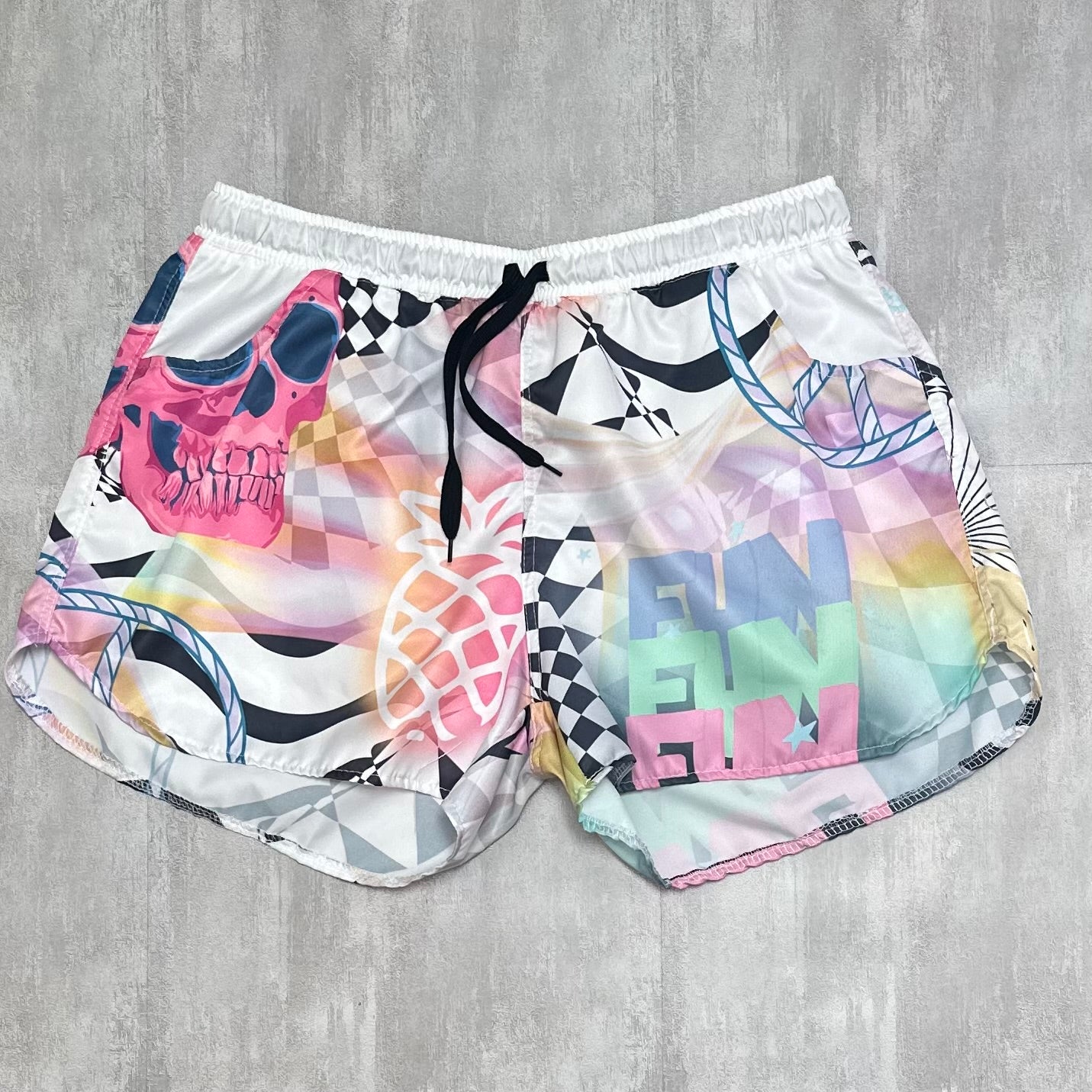 Emotional Baggage Skull Shorts