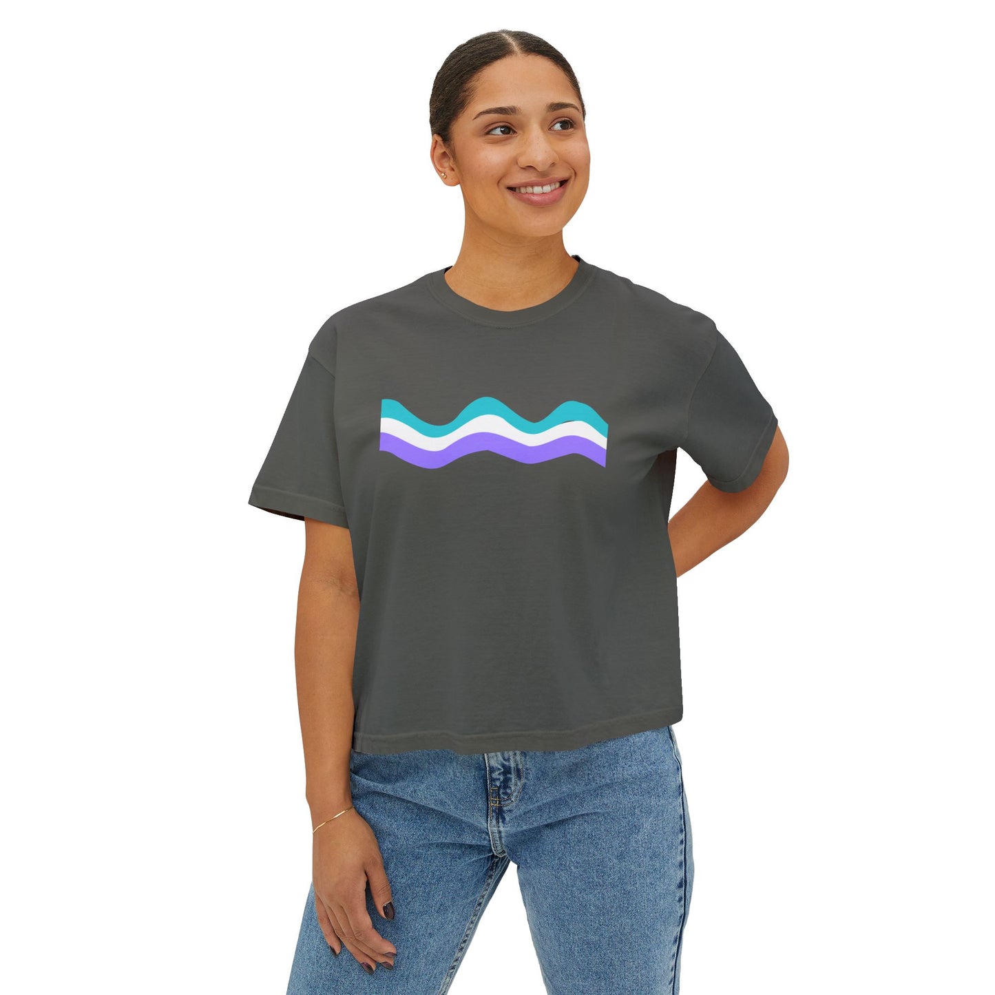 Worst Vibes Cool Retro Boxy Tee