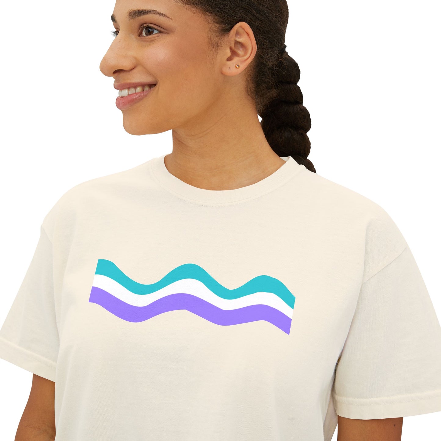 Worst Vibes Cool Retro Boxy Tee