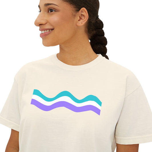 Worst Vibes Cool Retro Boxy Tee