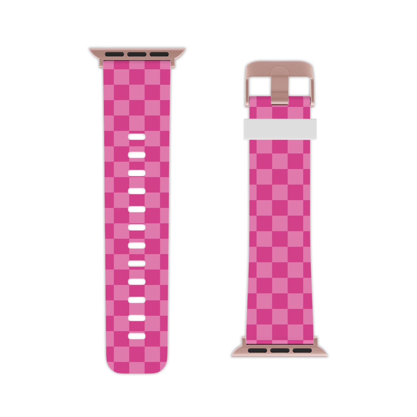 Pink Checkmate Chic Apple Watch Band