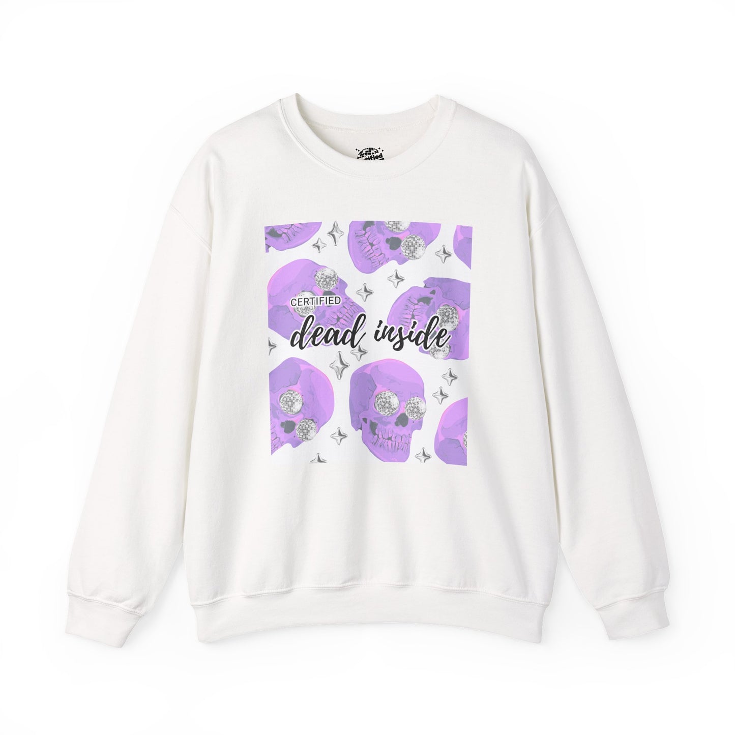 Purple Skull Dead Inside Crewneck