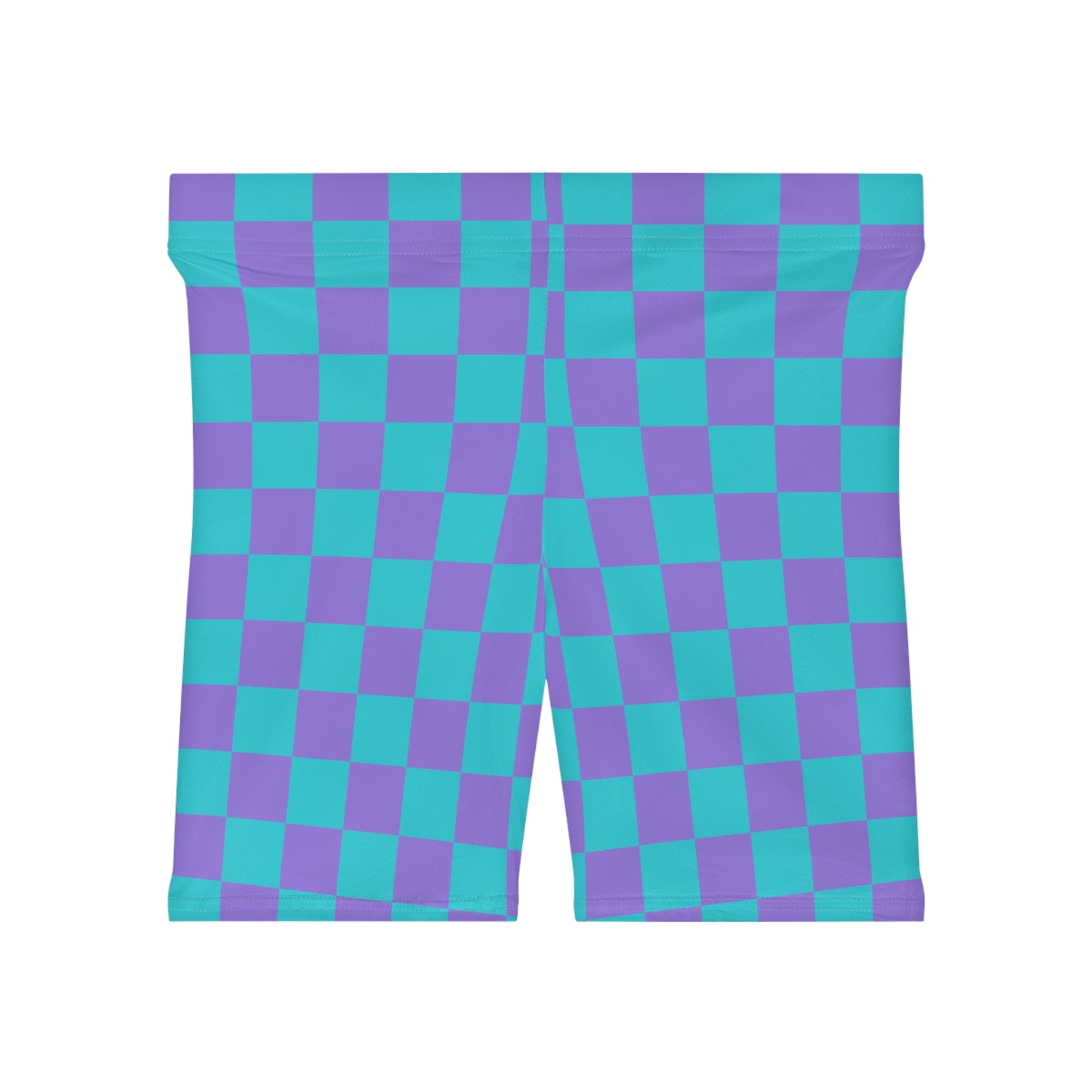 Checkered Chill Women’s Biker Shorts