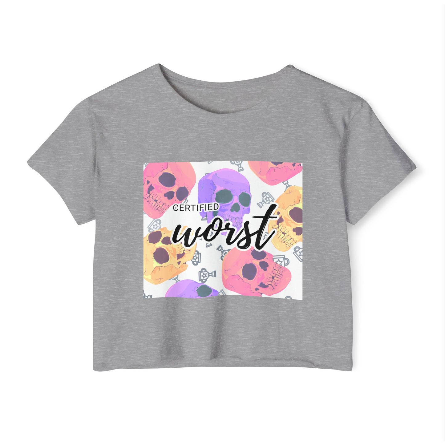 Certified Worst Skull Women's Crop Top
