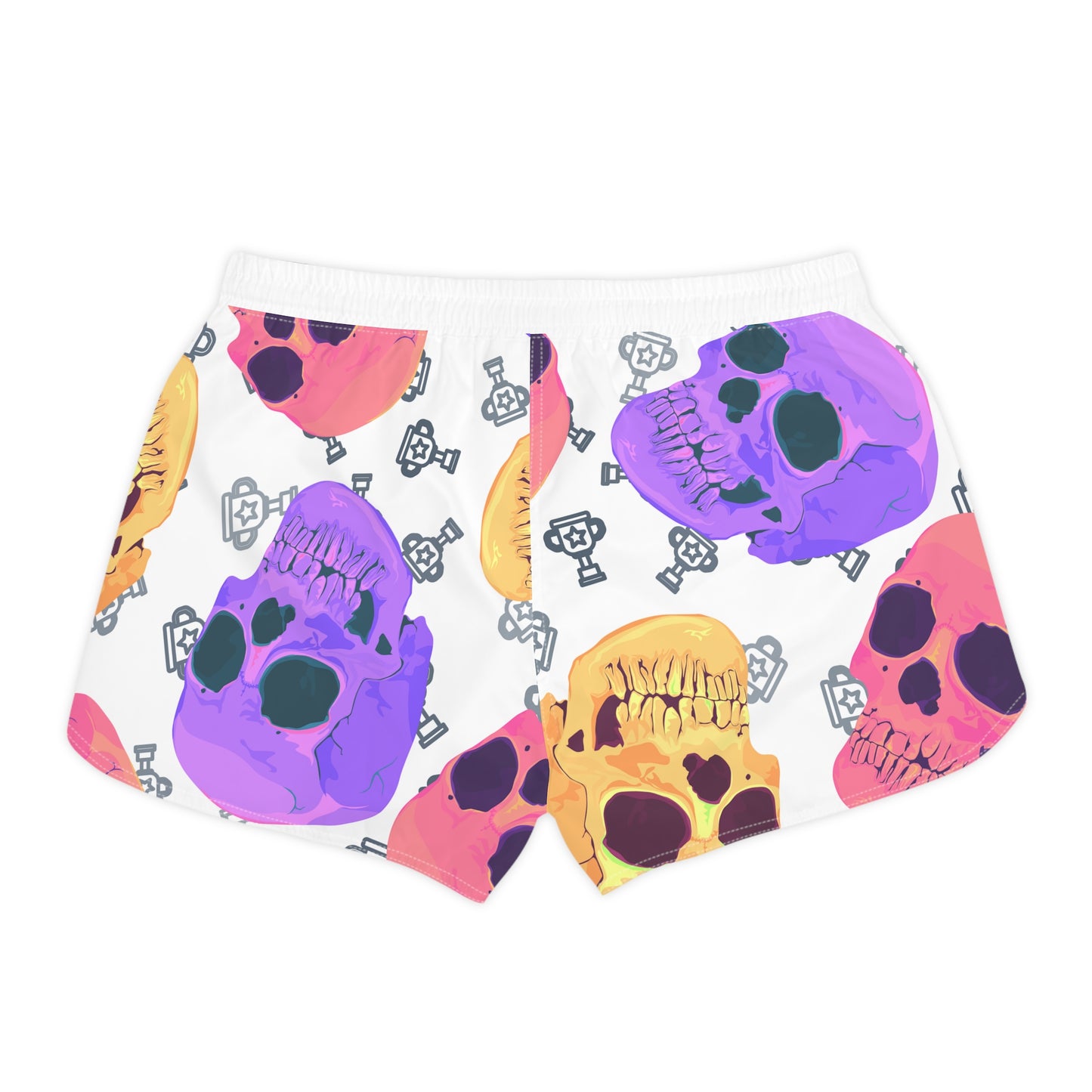 Colorful Chaos Skull Lounge Shorts