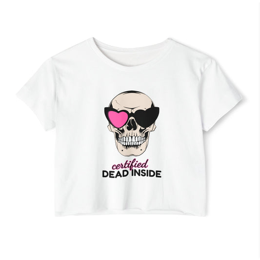 Spooky Skull Crop Top
