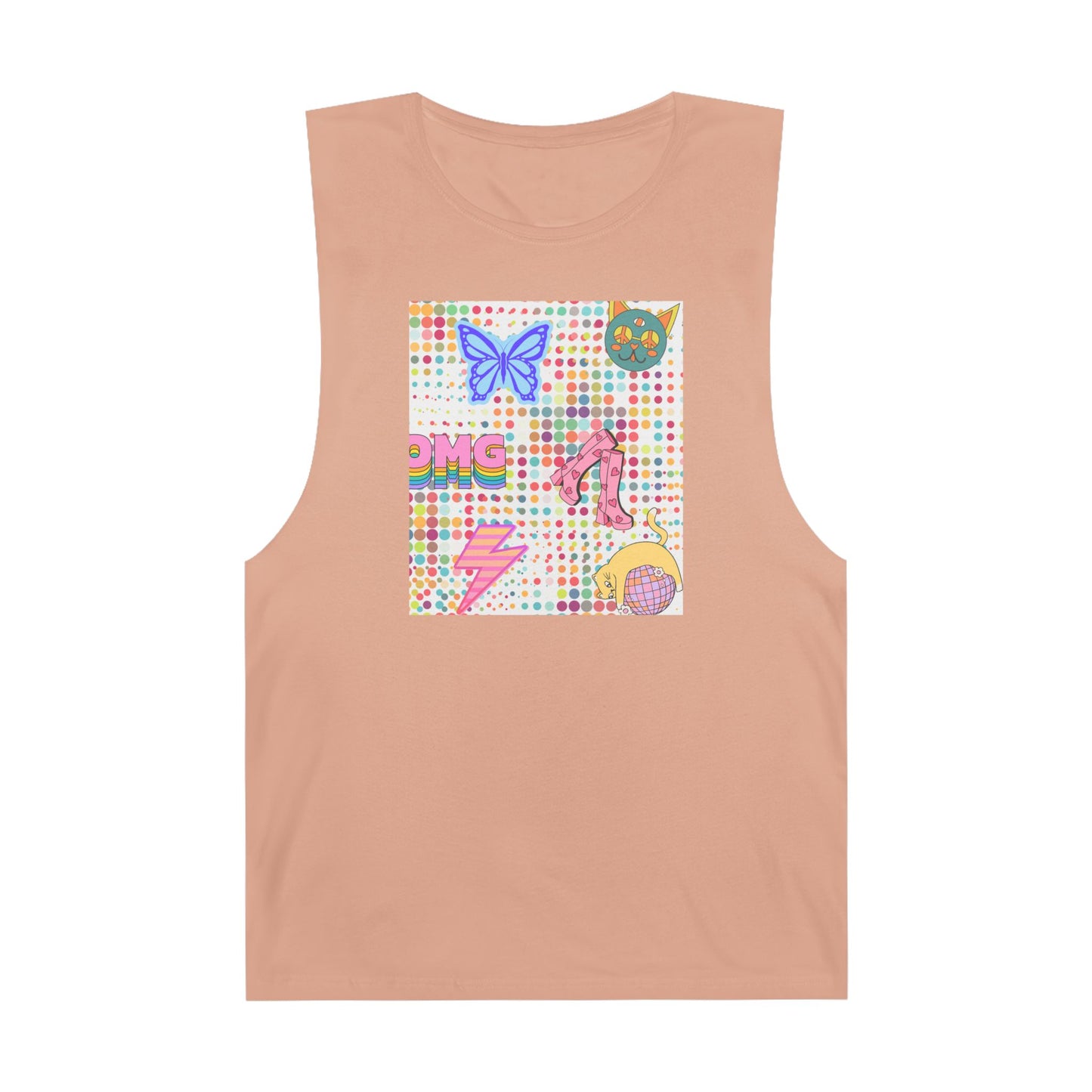 Retro Groove Muscle Tee [Unisex]