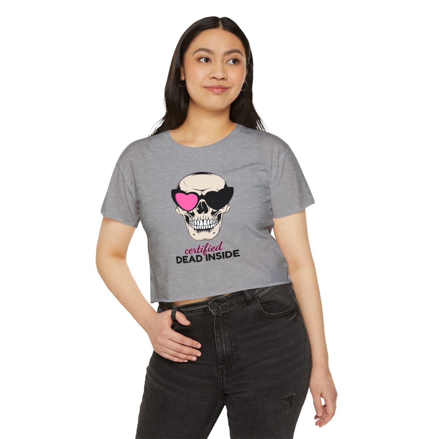 Spooky Skull Crop Top