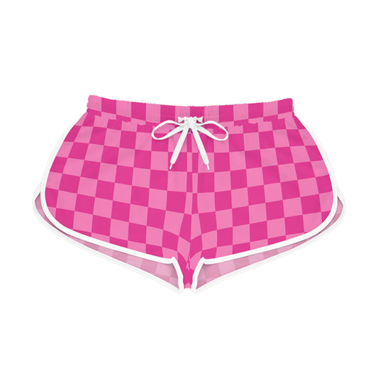 Pink Checkered Chill Lounge Shorts