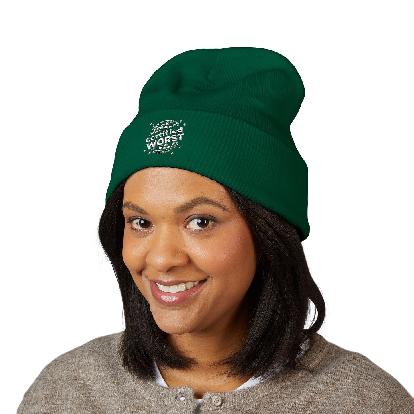 Certified Worst Embroidered Beanie