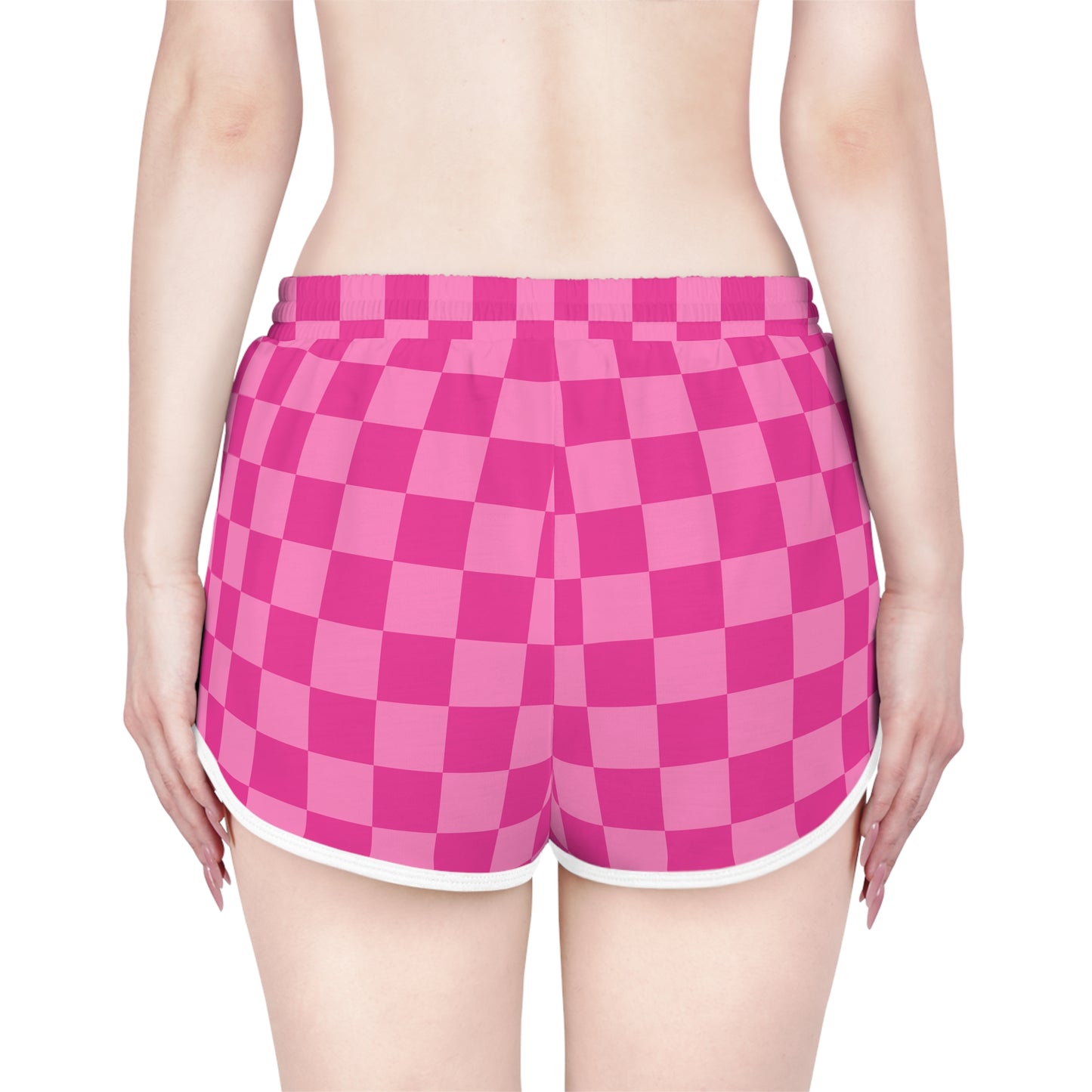 Pink Checkered Chill Lounge Shorts